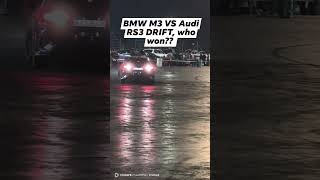 Audi RS3 vs BMW M3 #cars #audi #bmwm #audisport #trending #reels #racing #drifting #cars  #rs3 #m3