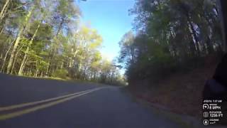 BMW R1200GSA - motorcycle deer encounters - Blue Ridge Parkway