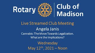 Rotary Club of Madison May 12th Meeting at the Park Hotel - Angela Janis