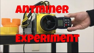 Antminer S9 experiment. S9 Bitcoin miner fan shroud testing 4",5",6" cooling fan shroud test