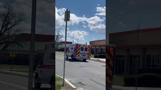 AMR ambulance hauling ass