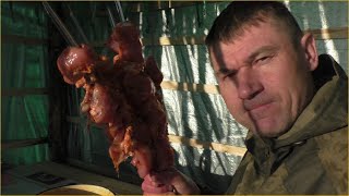 ШАШЛЫК НА ОГОРОДЕ ИЗ ФЕРМЕРСКОГО МЯСА! Обмыли беседку! ПОСЕДИМ