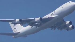 Saudi Cargo Boeing 747-400F on the Canarsie Approach to JFK airport