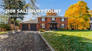 2108 Salisbury Court, Burlington | Cinematic Real Estate Video Tour | SkySight.ca