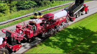 Roads and Bridges Process Hot-in-Place Road Paving