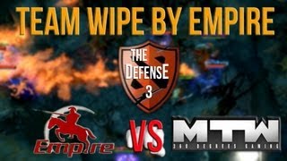 DOTA2 - The Defense 3 | Empire vs mTw | Team wipe by Empire