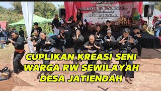 CUPLIKAN PENAMPILAN KREASI SENI WARGA RW SEWILAYAH DESA JATIENDAH DI ACARA HUT RI 79