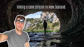 INSANE hike through a cave stream in New Zealand 🇳🇿