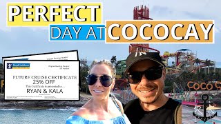 PERFECT DAY at COCOCAY - 25% Future Cruise Credit? | Our FIRST CRUISE Back | Royal Caribbean |