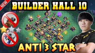 TOP10 NEW BUILDER HALL 10 GLOBAL BASE WITH LINK || BH10 +6800 TROPHY || BH10 BASE LAYOUT OCT 2024