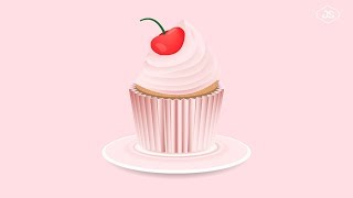 COMMENT DESSINER UN CUPCAKE  DANS ADOBE ILLUSTRATOR | CUPCAKE DESIGN