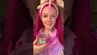 Scincare routine Barbie edition❤️️ #makeup #shorts #funny #shortvideo