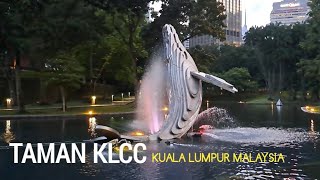 Taman KLCC kuala Lumpur Malaysia | Jalan2 sore menjelang malam Viewnya bagus banget