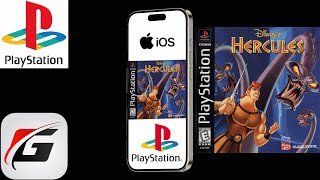 PlayStation 1 Emulator - 4K iOS iPhone Pro Max - Disney's Hercules - Gamma - Game Emulator - PS 1