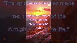 #shorts Bible Verse of the Day #19 Job 33:4 #bibleverse #christian #god #jesus #faith #prayer #bible