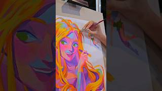 Rapunzel in Acrylics 🎨 @plantecargentina ✨️ #art #painting #artist #disney