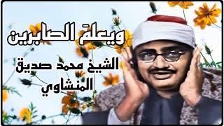 ما شاء الله تبارك الله الرحمن 🤍 ، تعليقات أحد محبي الشيخ محمد صديق المنشاوي