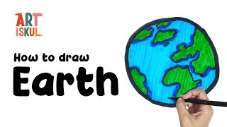 How to Draw Earth | Easy and Simple Drawing Tutorial for Beginners