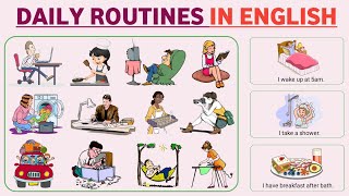 Daily Routines In English Vocabulary |⭐ Level 1 | Daily Routine With English Vocabulary And Pictures