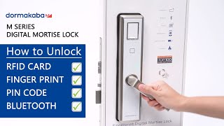 M5/M6 Smart Digital Door Lock dari Dormakaba (Cara Penggunaan)