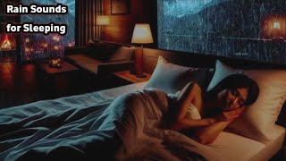 How to Sleep Better with Rain and Thunder Sounds | Relaxing Bedroom View