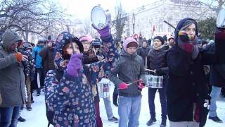 Drummers @ STOP ACTA demonstration - February 11 - Budapest (Hungary)