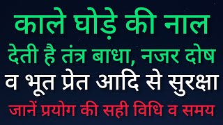 काले घोड़े की नाल देती है नजर दोष, तंत्र बाधा व टोने टोटके से सुरक्षा