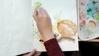 My Video Paintings #17 Still Life! Made by  @elena_painter_16   © ! Tropical Breakfast! Welcome!