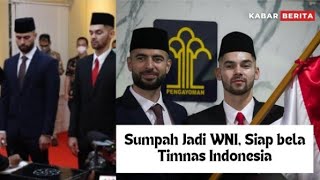 Diambil Sumpah, Jordi Amat dan Sandi Walsh Resmi Jadi WNI. Kata Pertama Sebagai Warga Indonesia