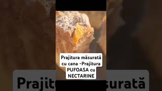 PRAJITURA MASURATA CU CANA -PRAJITURA PUFOASA CU NECTARINE #reteteusoare #prajituracufructe #shorts