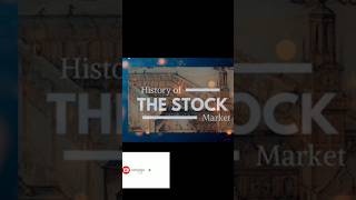 History of Stock Market💲💵💸