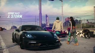 J Storm Day Race / Porsche 718 Cayman GTS (Bumper Camera) - Need for Speed™ Heatᴴᴰ