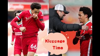 Kloppage Time: Trent Alexander Arnold smashes in a 91st minute winner against Villa