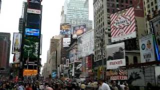 Times Square Rush Hour Midtown Manhattan New York City NY