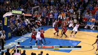 Kevin Durant's Step Back Game Winner with 1 5 Seconds Sinks the Hawks