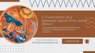 5. Существуют ли в шиваизме другие боги кроме Шивы? / Садгуру Шивайя Субрамуниясвами "Танец с Шивой"