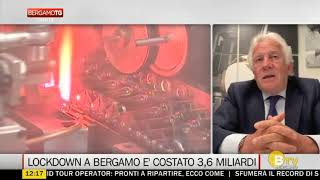 Paolo Agnelli ospite di TgBergamo Bergamo tv - puntata del 06 05 20