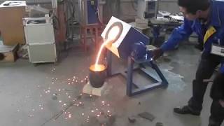 aluminum heat treatment induction melting furnace