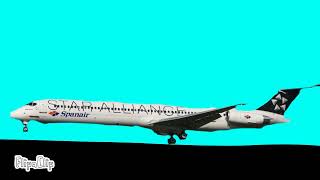 Spanair airlines flight 5022 - Crash animation