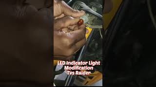 tvs raider indicator bulb change | led indicator for bike | indicator light modified