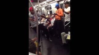 Guys Dance To Rihanna's Stay On New York Subway Train