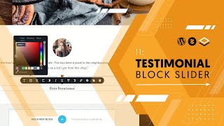 11. Testimonial Block Slider | Crash Course: WordPress Total Beginners 2023