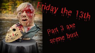 Friday the 13th - Part 3 (axe scene) bust (4K)