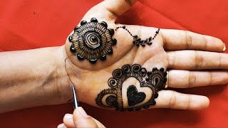 Beautiful Heart❤ shape Mehndi Design| Rakhi Special Mehndi Design 2021| Navratri| Diwali तीज त्योहार