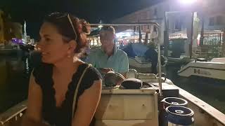 Romantic night boat ride, Chioggia  Italy 2024  Walking Tour 4k