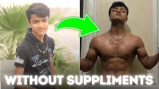 Here’s how i transformed myself without * ANY SUPPLEMENTS * .