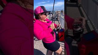 She’s unstoppable when it comes to fishing! #fishing #reels #viral #trending