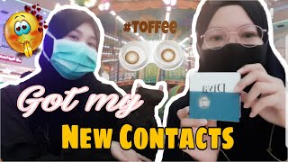 Got my New Contact Lenses + unboxing |TOFFEE Color