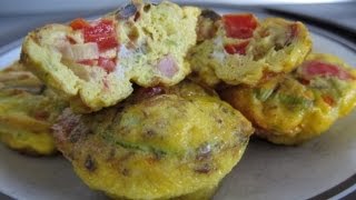 Mini-omelet i muffinform - link nedenfor til opskrift