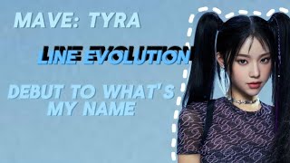 MAVE: TYRA LİNE EVOLUTION-[Debut to What's My Name] by @Maze_Siu4